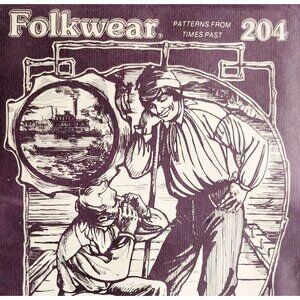 1978 Folkwear 204 Missouri River Boatman’s Shirt Pattern Costume Sealed Vtg E52